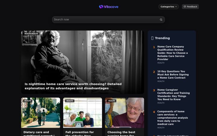Screenshot of vitacave.com