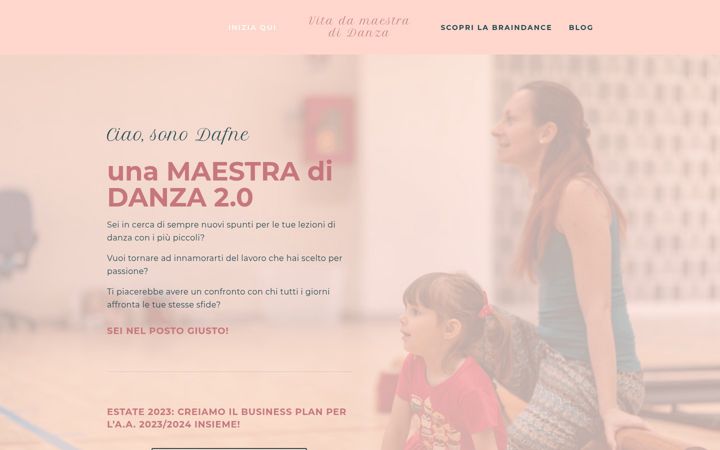 Screenshot of vitadamaestradidanza.com