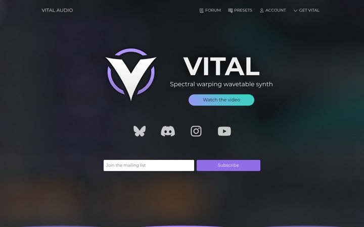 Screenshot of vital.audio