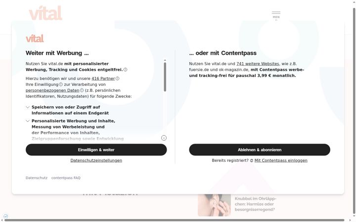Screenshot of vital.de