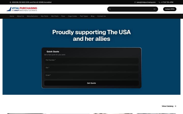 Screenshot of vitalpurchasing.com