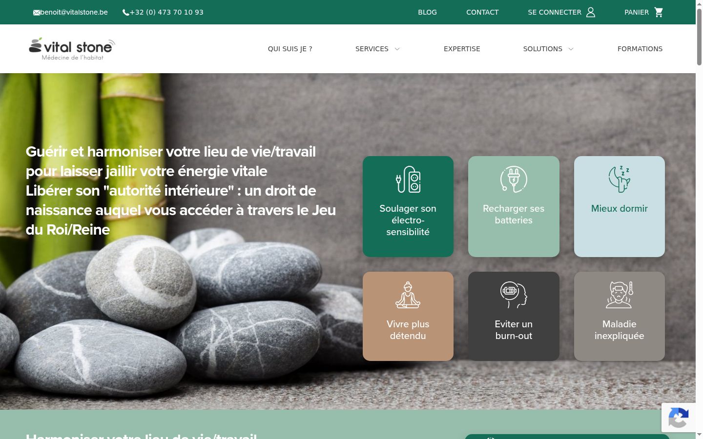 Capture d'écran de la bannière de consentement affichée avant toute interaction