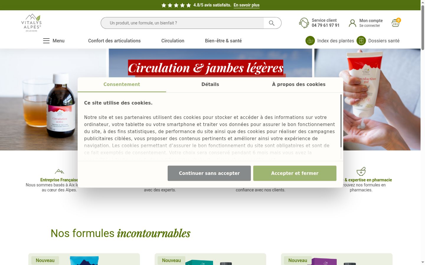 Kuvakaappaus suostumusbannerista, joka näytettiin ennen mitään vuorovaikutusta