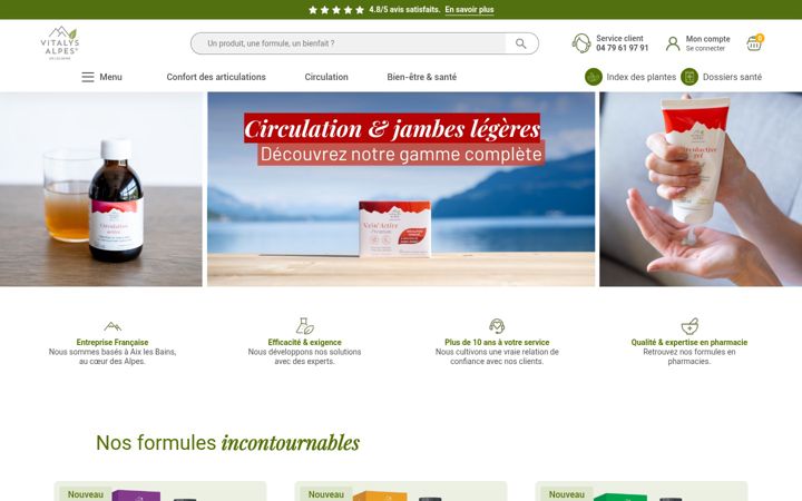 Screenshot of vitalys-alpes.com