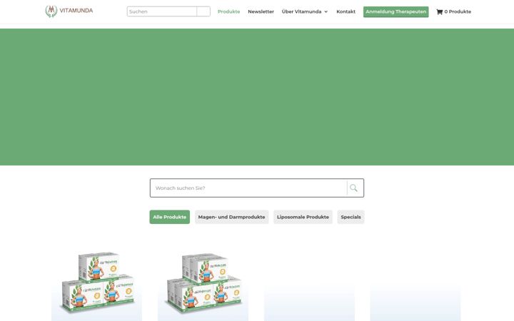 Screenshot di vitamunda.de