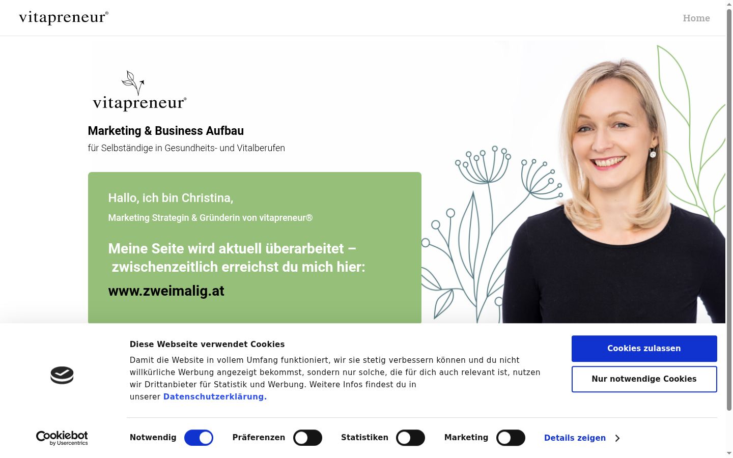 Ekrānuzņēmums ar piekrišanas baneri, kas tika rādīts pirms jebkādas mijiedarbības