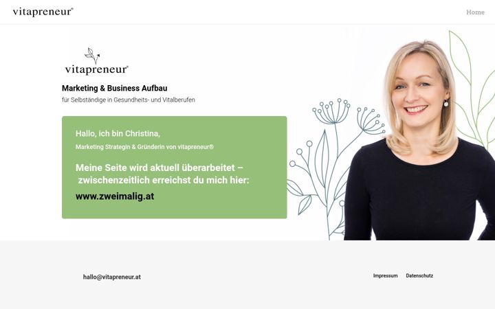 Screenshot of vitapreneur.at