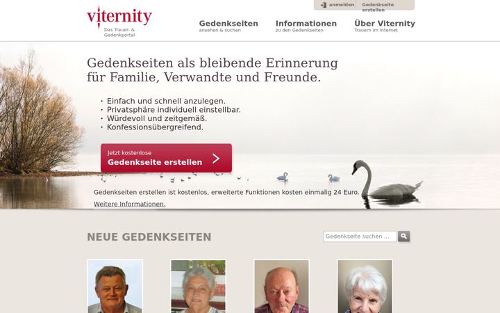 Screenshot of viternity.org