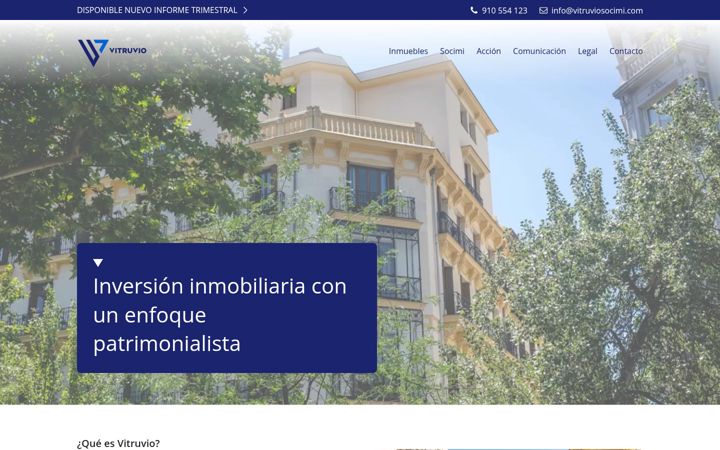 Screenshot of vitruviosocimi.com