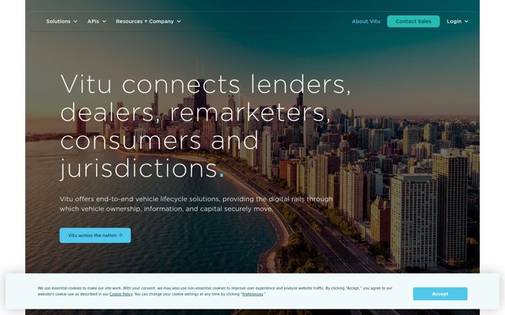 Screenshot of vitu.com