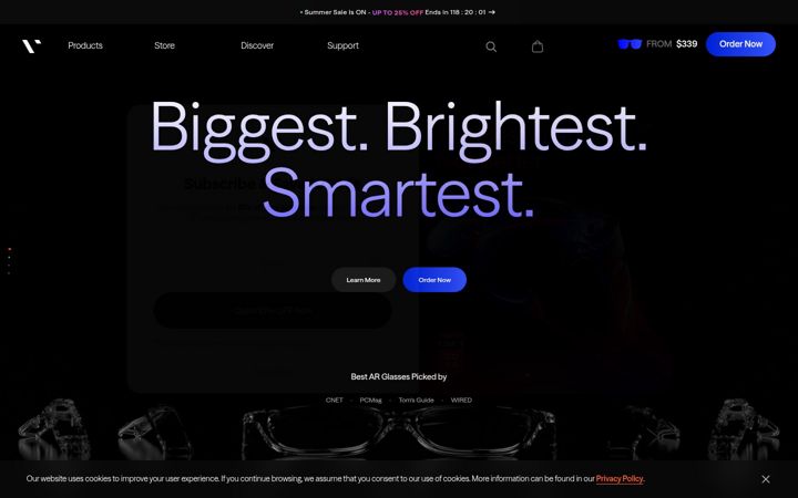 Screenshot του viture.com