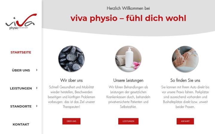 Screenshot ta' viva-physio.com