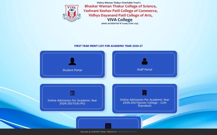 Screenshot di vivacollege.in
