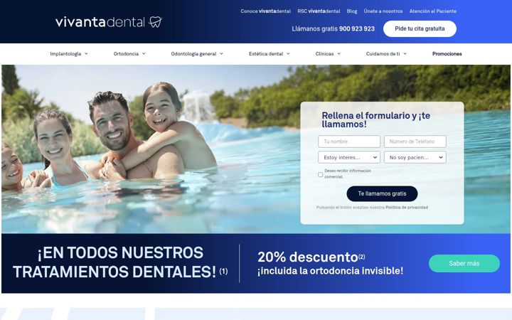 Screenshot of vivantadental.es