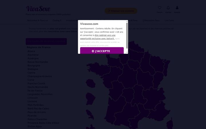 Screenshot of vivasexe.com