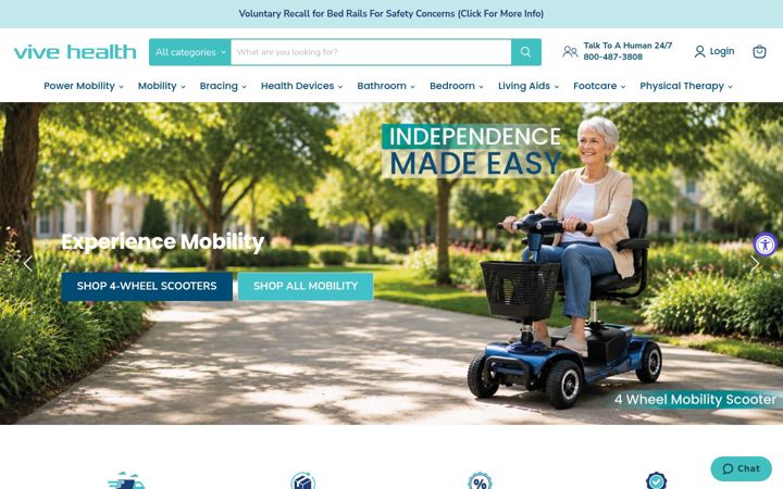 Screenshot of vivehealth.com