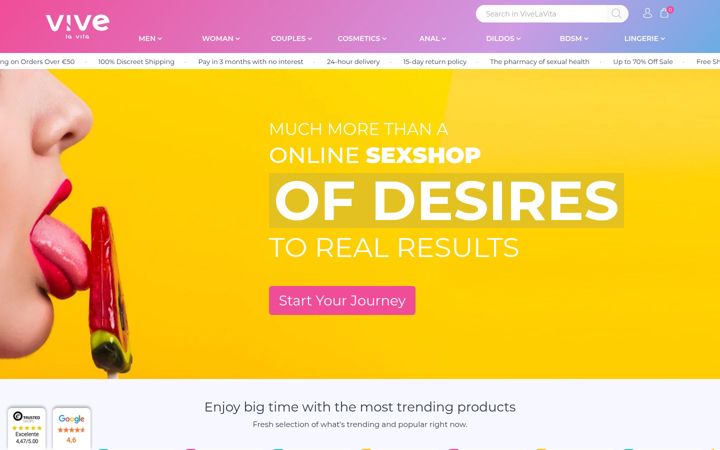 Screenshot of vivelavita.com