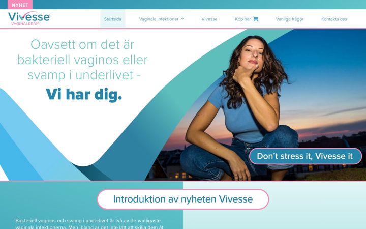 Screenshot of vivesse.se
