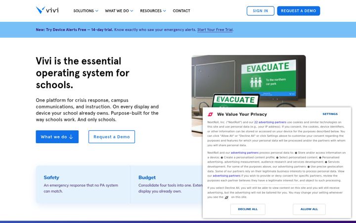 Screenshot of vivi-box.io