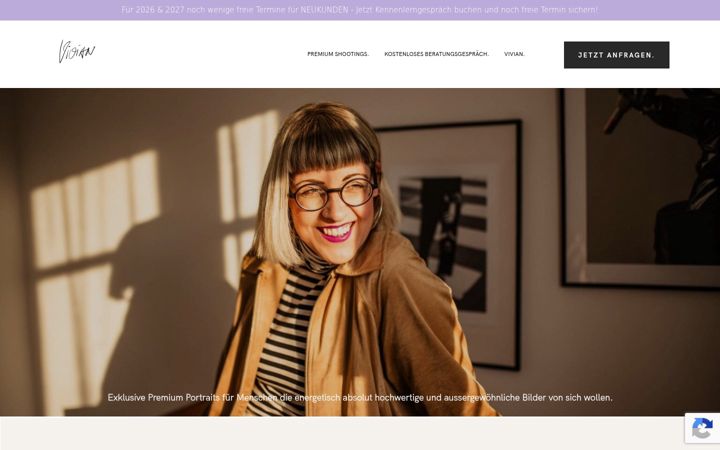 Screenshot von vivianhampp.com