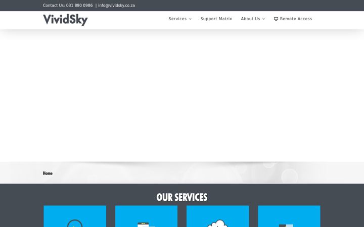 Captura de pantalla de vividsky.co.za