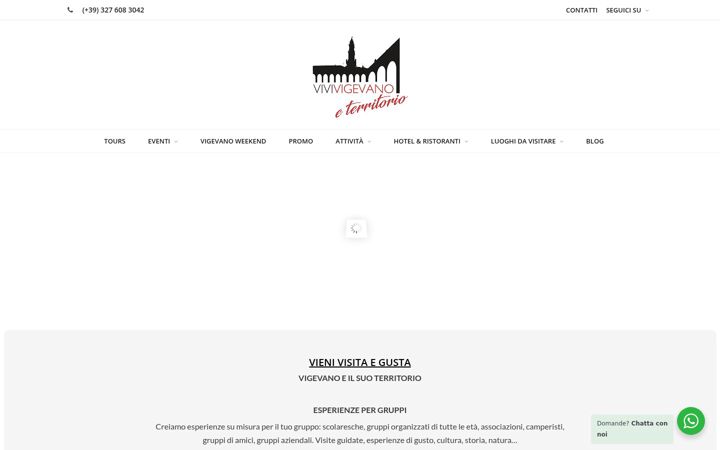 Screenshot of vivivigevano.com