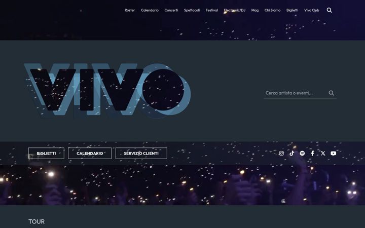 Screenshot of vivoconcerti.com