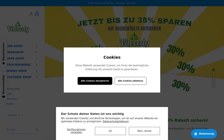 Screenshot of viweedy.shop
