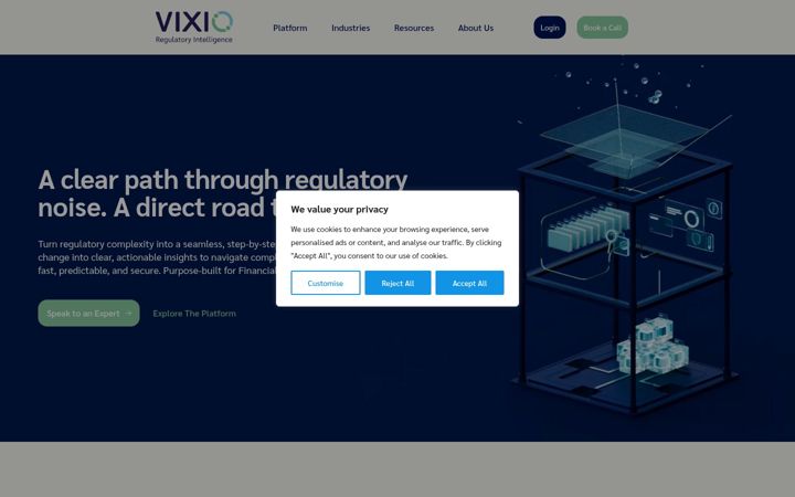 Screenshot of vixio.com
