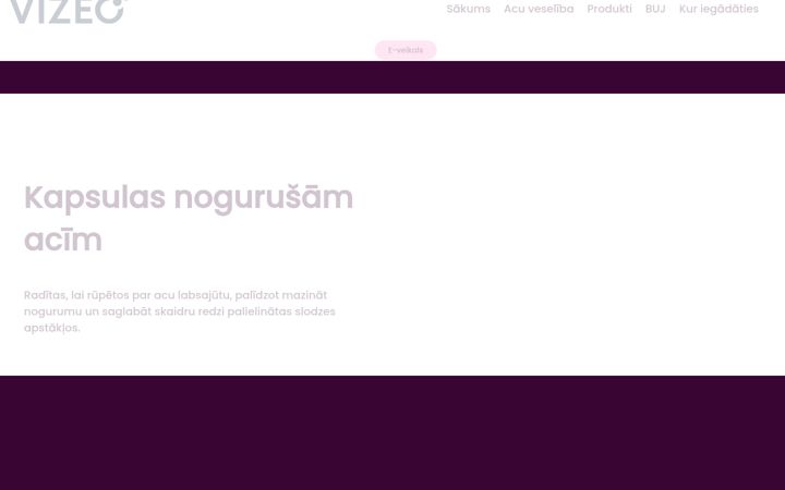 Screenshot of vizeo.lv