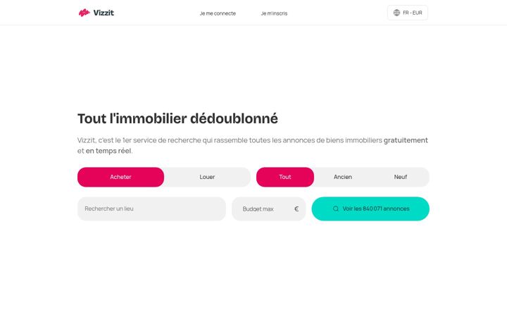Screenshot von vizzit.fr