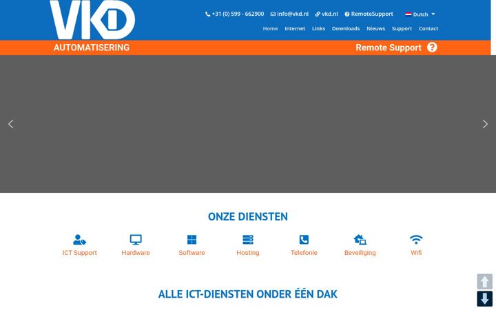 Screenshot of vkd.nl