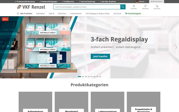 Captura de pantalla de vkf-renzel.de