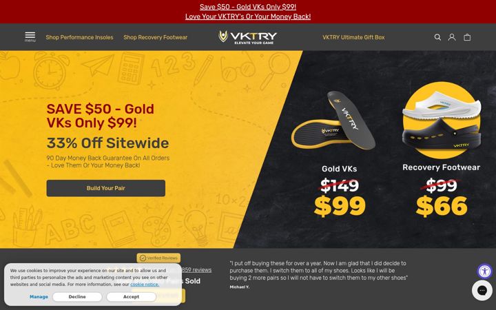 Screenshot of vktry.com