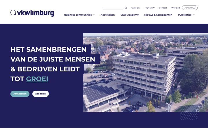 Screenshot van vkwlimburg.be