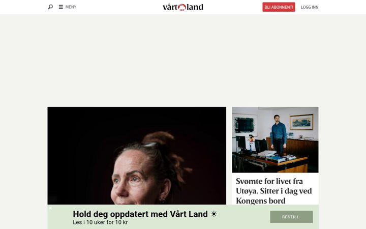 Screenshot of vl.no