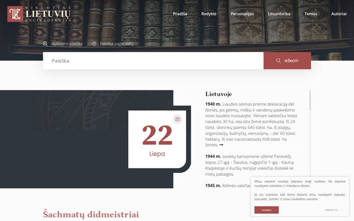 Screenshot of vle.lt