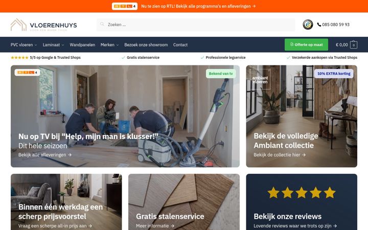Screenshot of vloerenhuys.nl