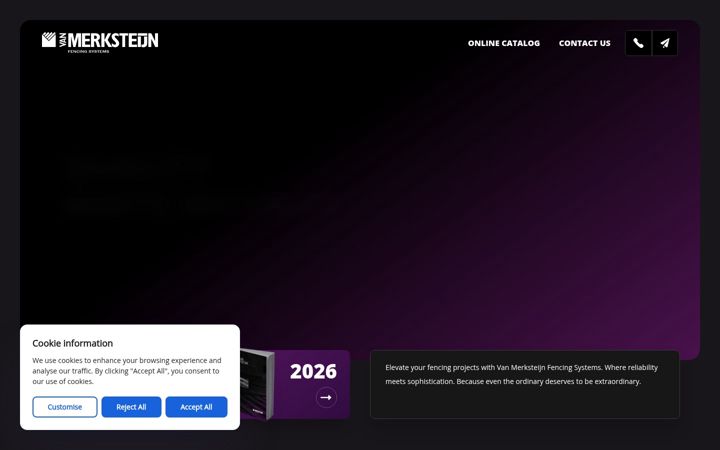 Screenshot of vmfencingsystems.com