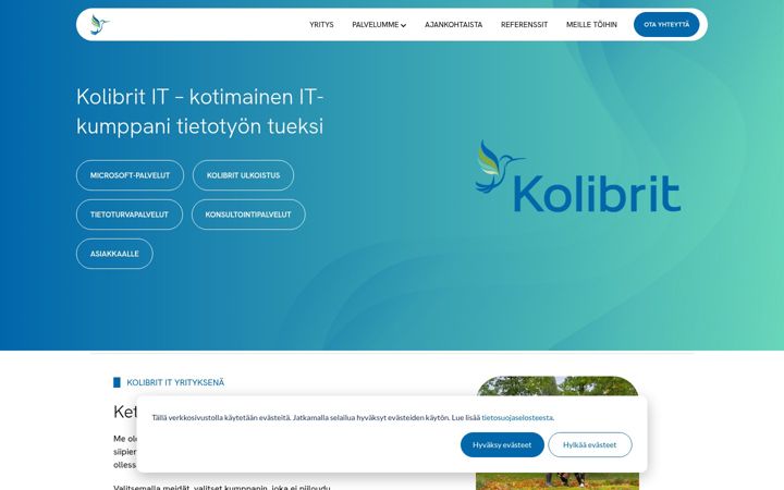 Screenshot of vmit.fi