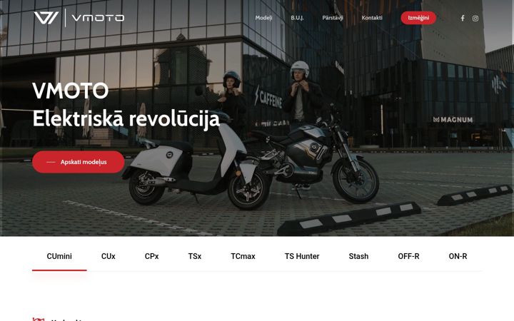 Skjámynd af vmoto.lv