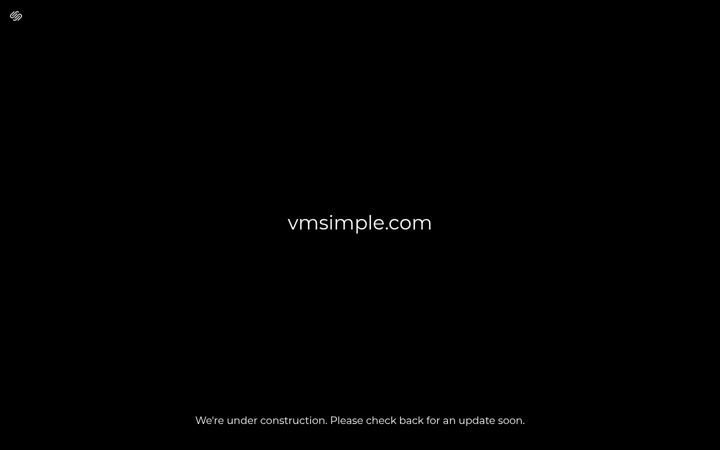 Screenshot of vmsimple.com