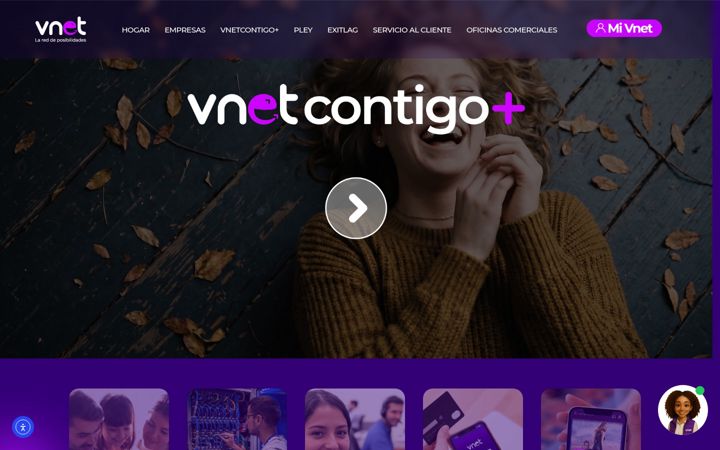 Screenshot of vnet.com.ve