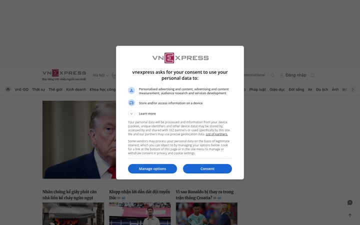 Ekrano kopija vnexpress.net