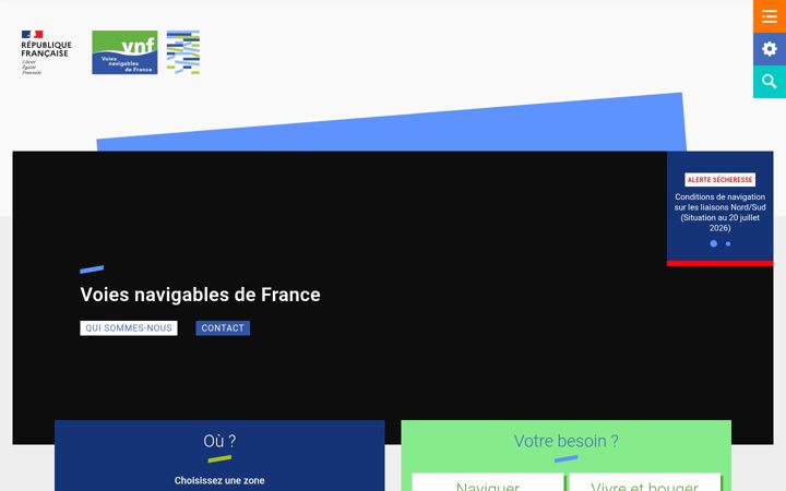 Screenshot of vnf.fr