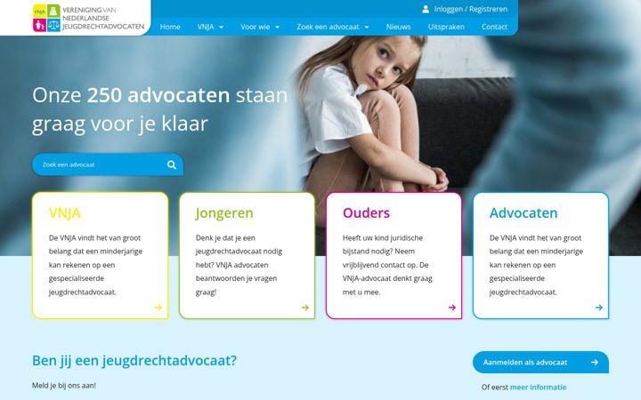 Capture d'écran de vnja.nl
