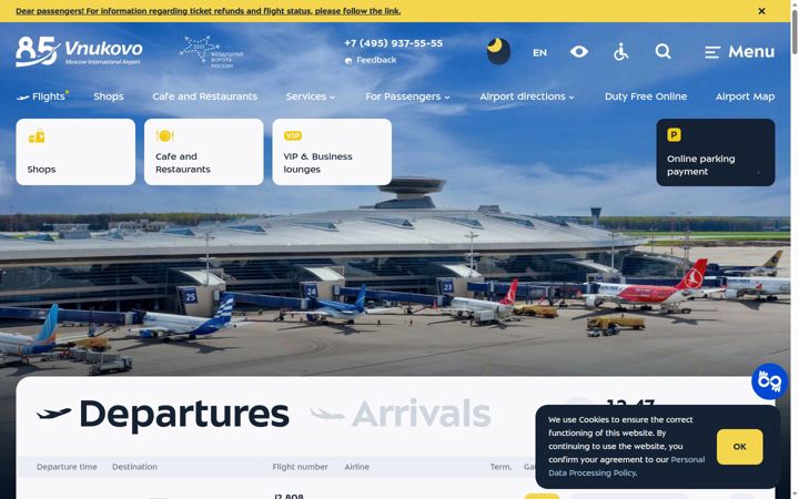 vnukovo.ru