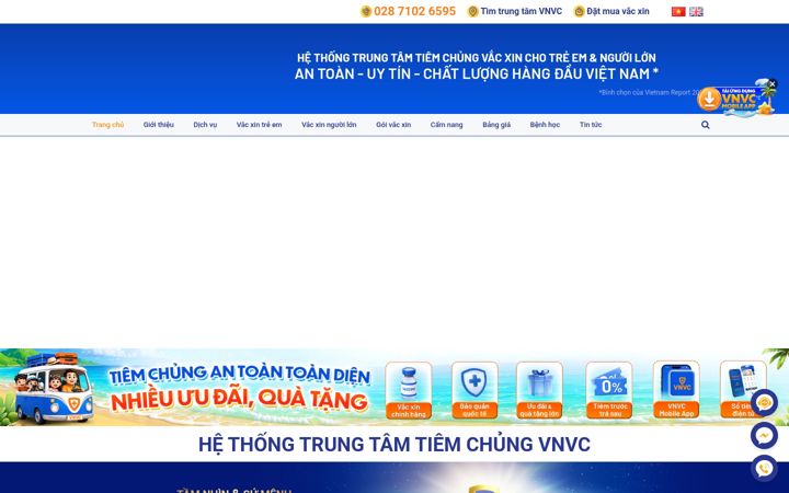 Screenshot of vnvc.vn