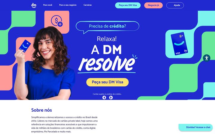 Screenshot of vocedm.com.br