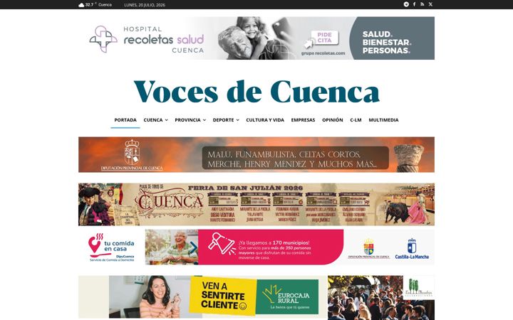 Screenshot of vocesdecuenca.com